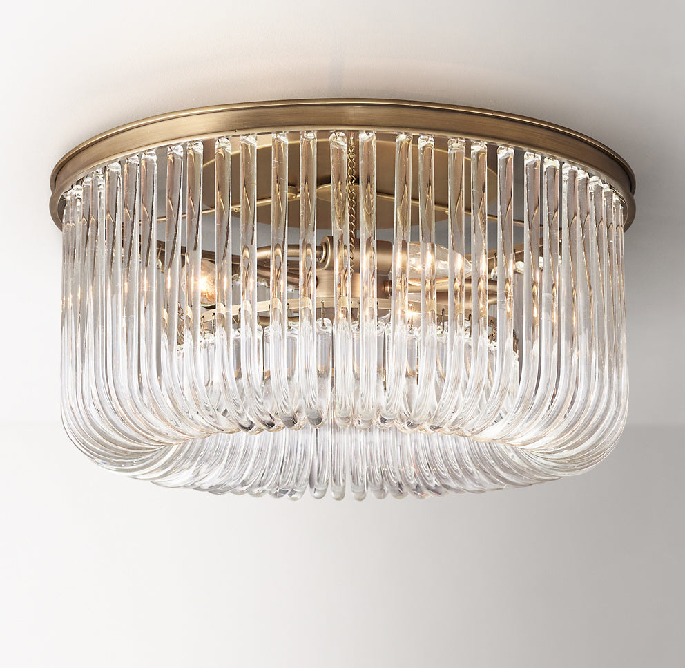 Bettina Crystal Flushmount 10"H