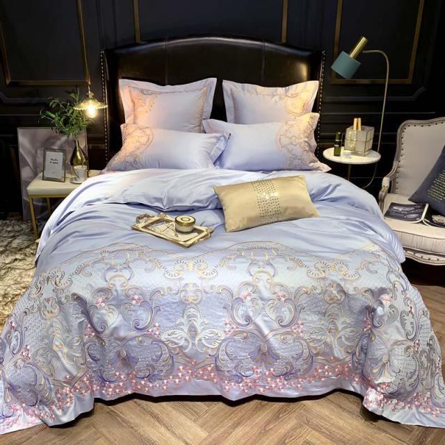 Embroidery Egyptian Cotton Soft Duvet Set