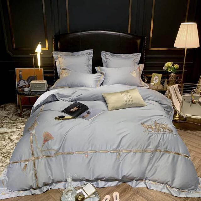 Krypton Gray Egyptian Cotton Duvet Set