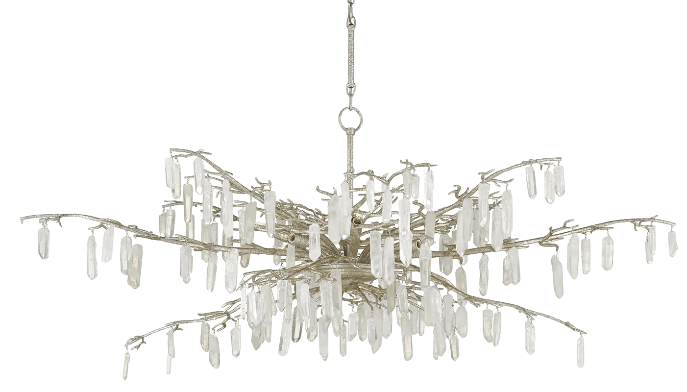 Forest Dawn Silver Chandelier