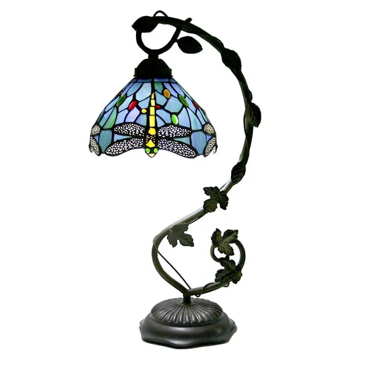 Tiffany Lamp Dragonfly Style Stained Glass Table Lamps