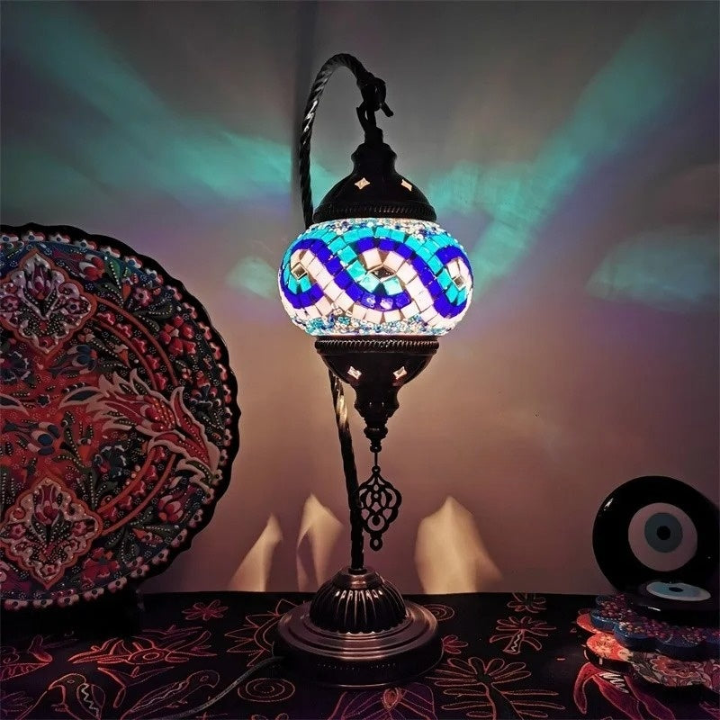 Newest Mediterranean style Art Deco Turkish Mosaic Table Lamp