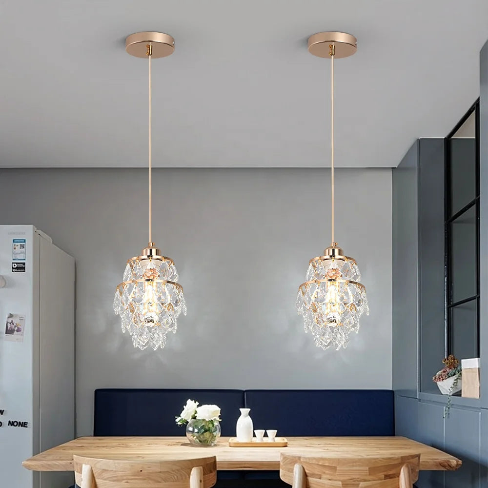 120cm Wire Hanging Crystal Modern Pendant Light