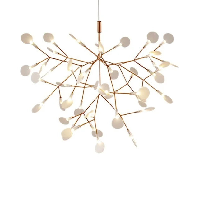 Firefly Chandelier Nordic Modern Firework Ceiling Light Black Branch