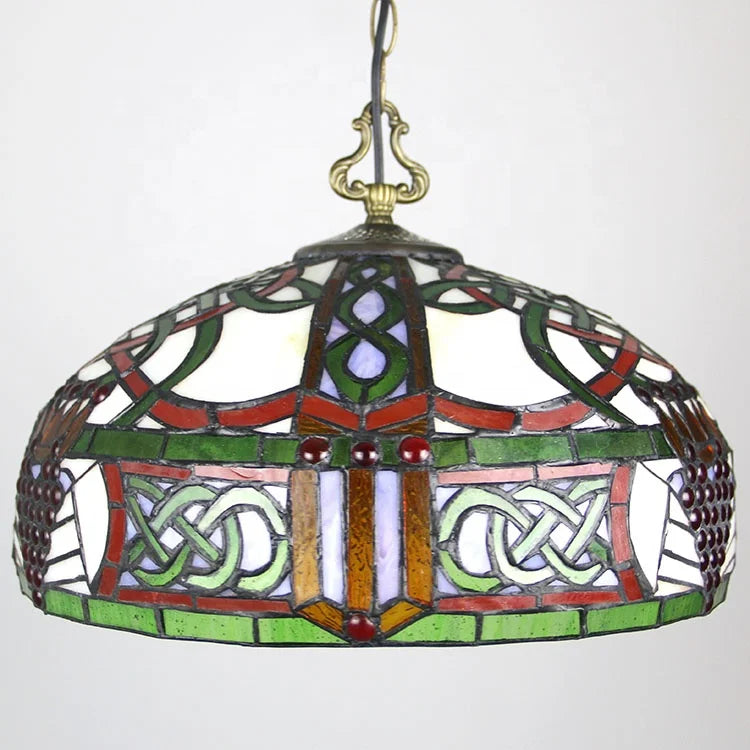 Tiffany-Style 2 Light Victorian Ceiling Pendant Fixture