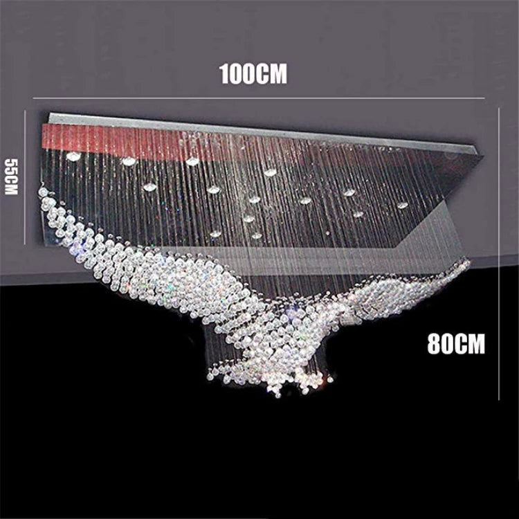 Villa Ceiling Lamp Eagle Crystal Chandelier Led Light Decorative Hotel