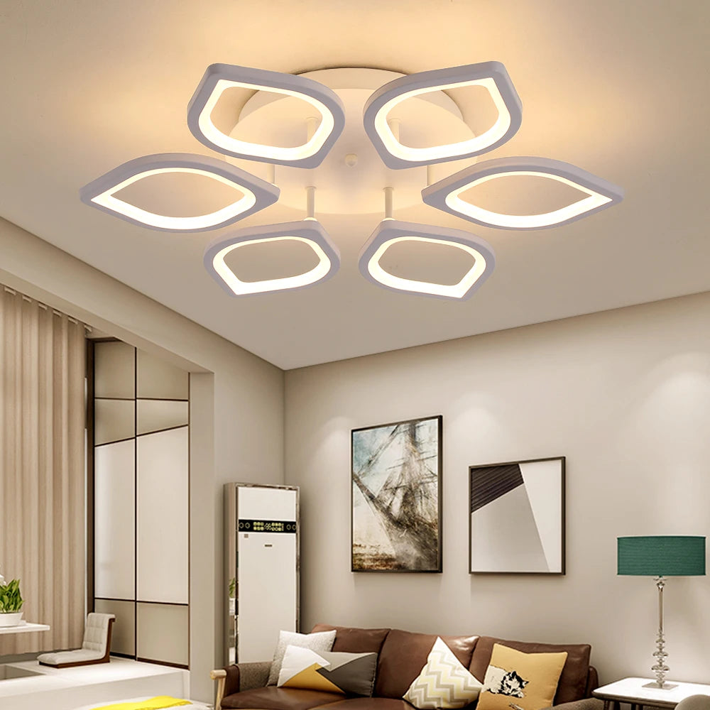 Modern Acrylic LED Ceiling Lights With Remote Control for Living Room
