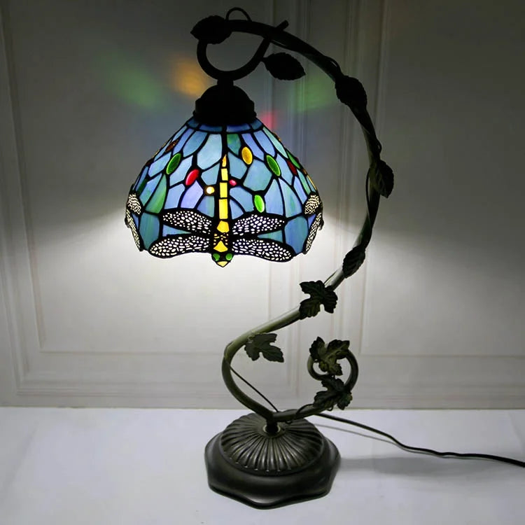 Tiffany Lamp Dragonfly Style Stained Glass Table Lamps