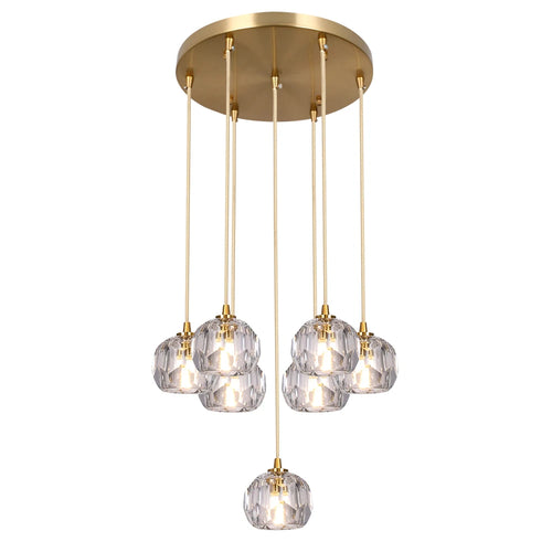 Head Cluster Chandelier Multiple LED Pendant Light