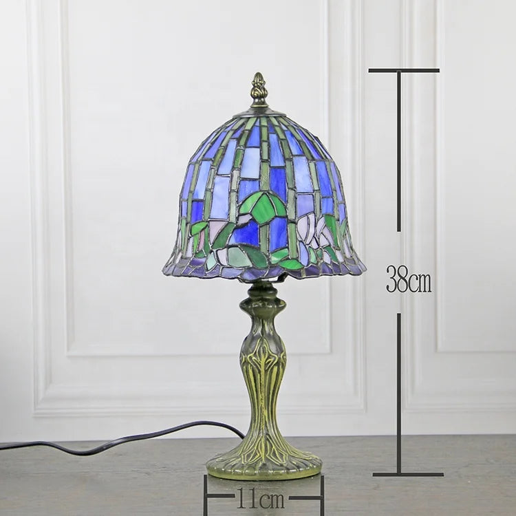 Stained Glass Bedside Lamps Fabulous 8" Water Lily Style