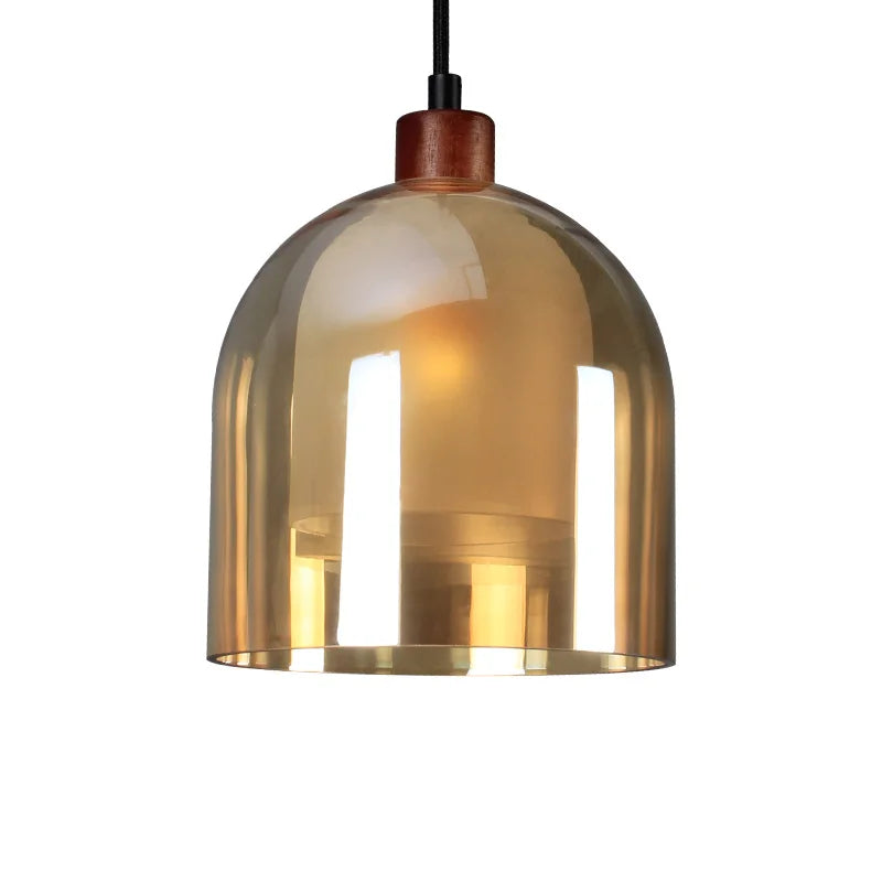Nordic Modern loft hanging Glass Pendant Lamp Fixtures E14 LED Pendant