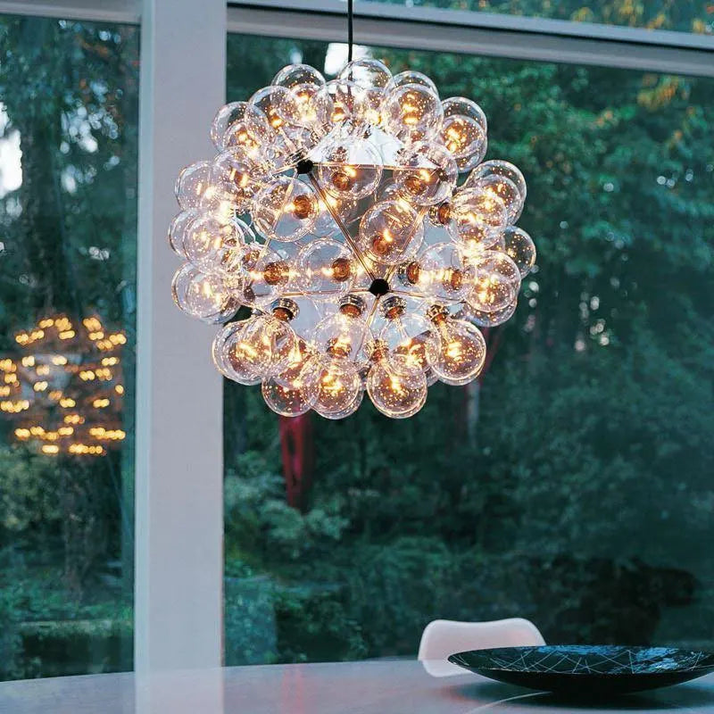 Taraxacum bubbles Pendant Lights Glass Mirror Ball Hanging Lamp