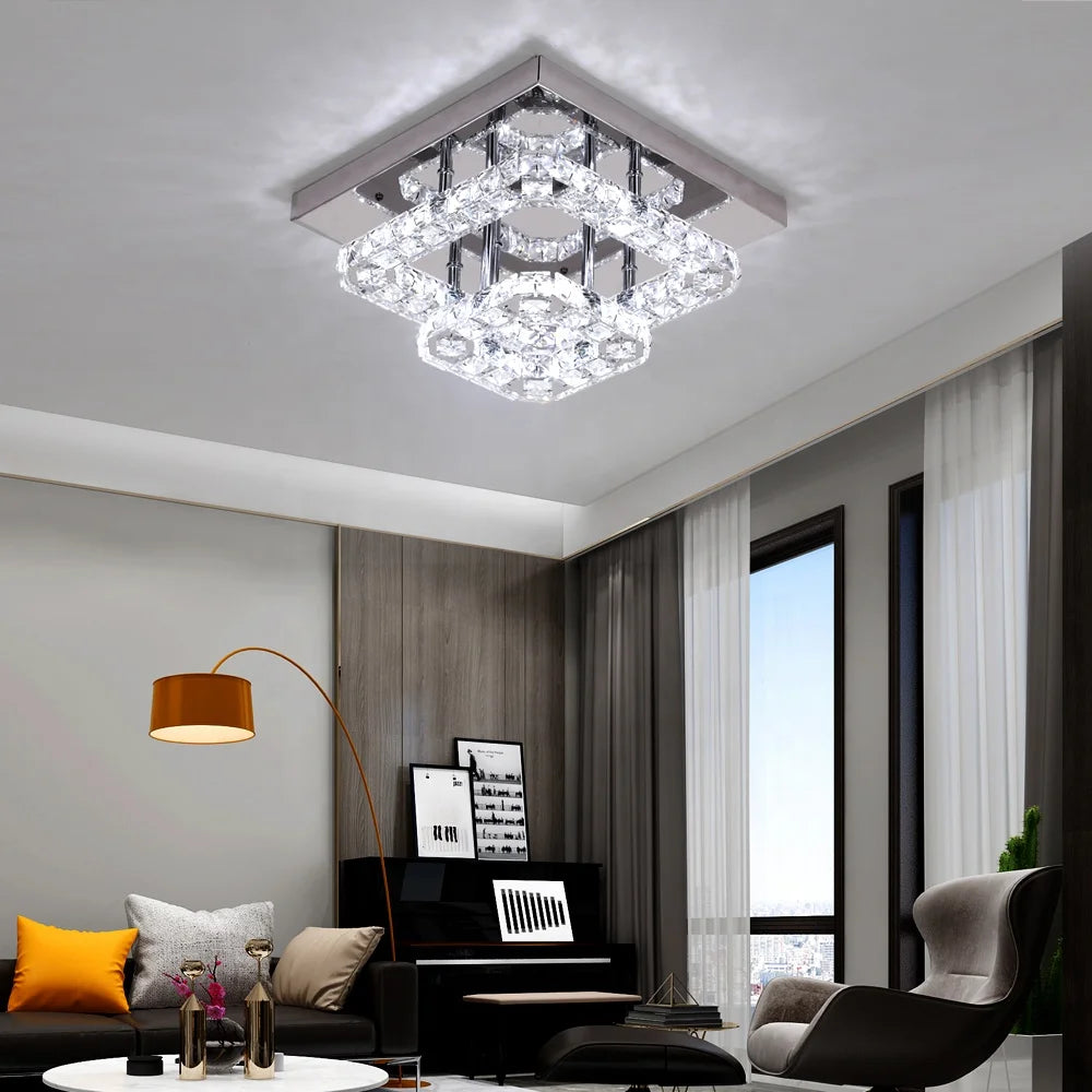 Changeable Lustr Led Ceiling Light Indoor For Bedroom