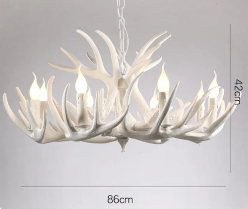 American rustic style  resin antler chandelier lighting antique