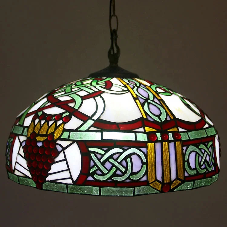 Tiffany-Style 2 Light Victorian Ceiling Pendant Fixture