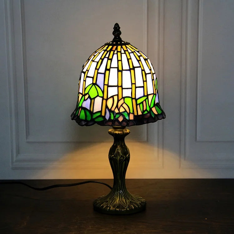 Stained Glass Bedside Lamps Fabulous 8" Water Lily Style