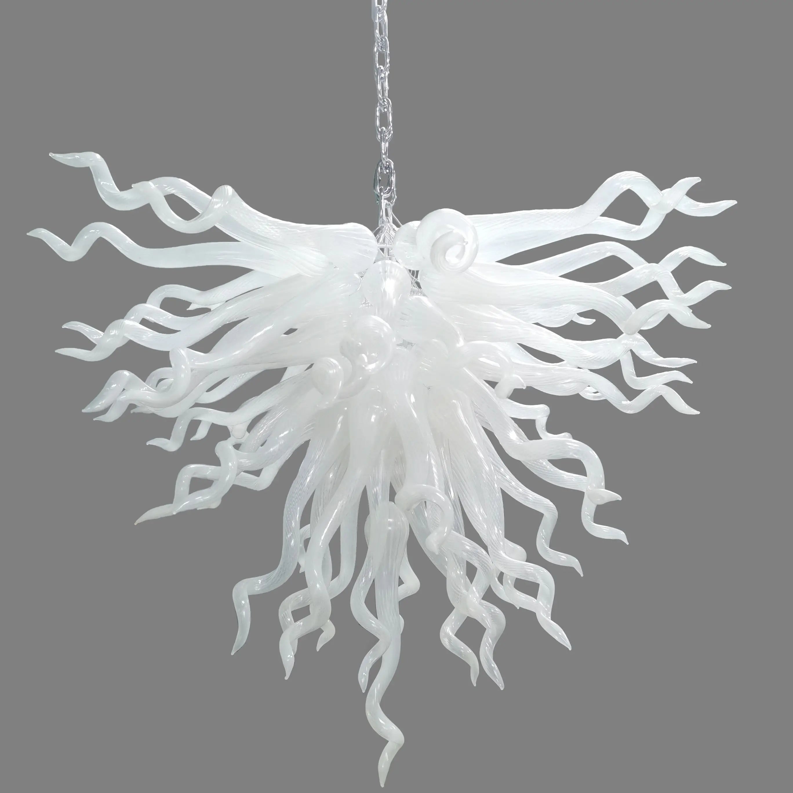 Modern Living Room House Light Hotel Luxury White Murano Glass