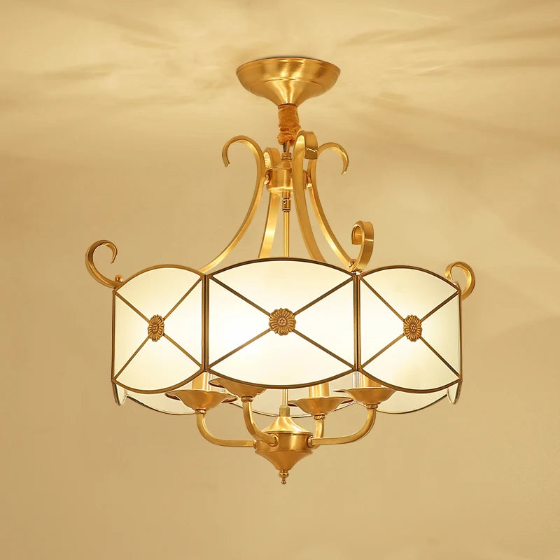 All copper chandelier, European restaurant, chandelier, modern