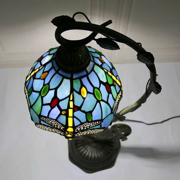 Tiffany Lamp Dragonfly Style Stained Glass Table Lamps