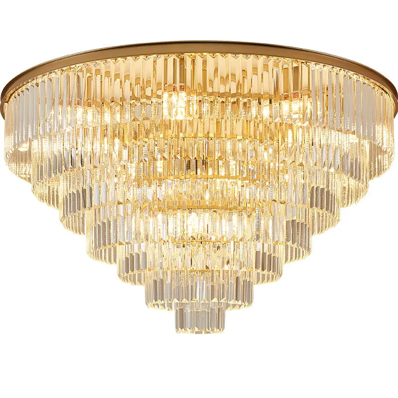 LED Luxury Modern Crystal Ceiling Light Crystal Lights Ceiling