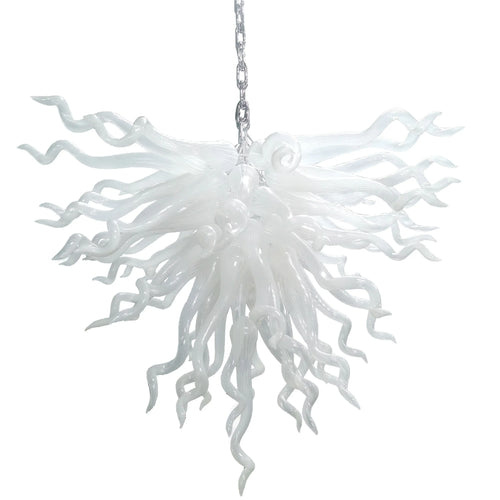 Modern Living Room House Light Hotel Luxury White Murano Glass