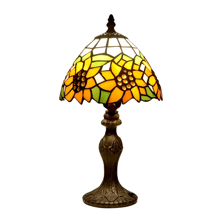 Sunflower Tiffany Style table lamp Antique Desk Lamps