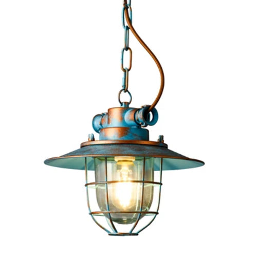 American Industrial LED Pendant Light Retro Explosion-proof Iron Glass