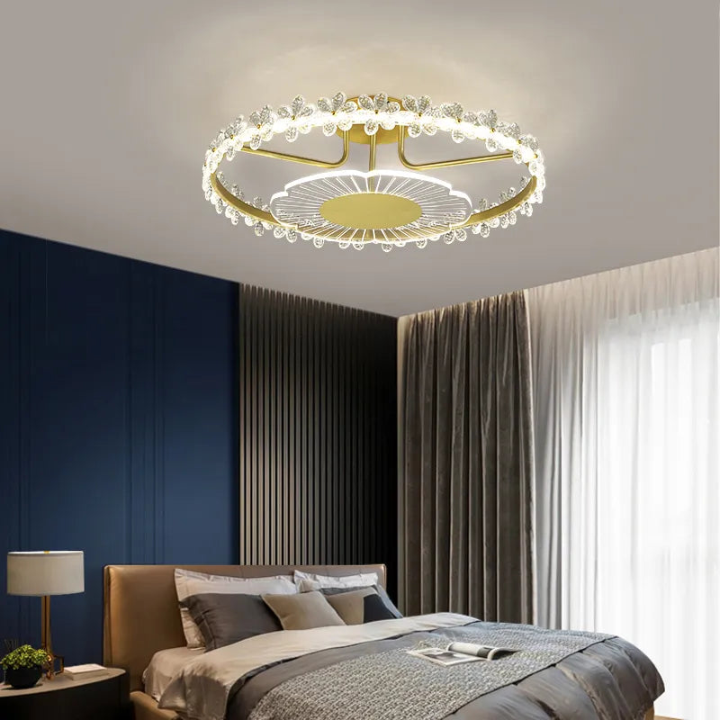 Modern simple Nordic bedroom led chandelier living room study hall