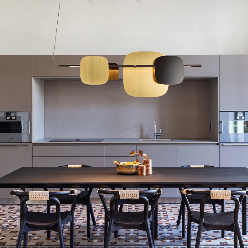 Postmodern minimalist dining room bar chandelier simple living room