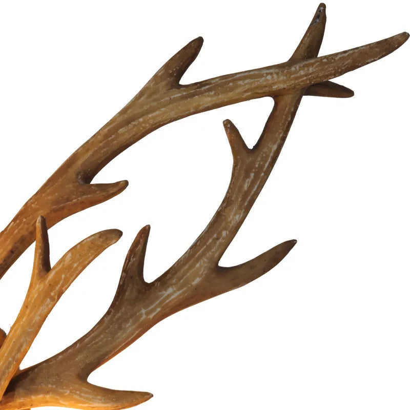 Sconce Deer wall lamp Wooden feeling resin decorative candle wall