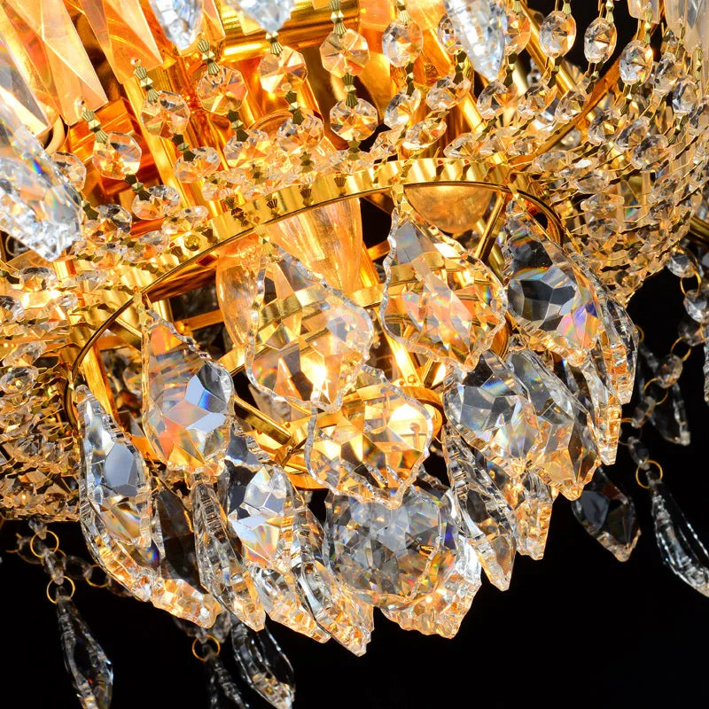 luxury banquet hall european white crystal chandelier modern candle