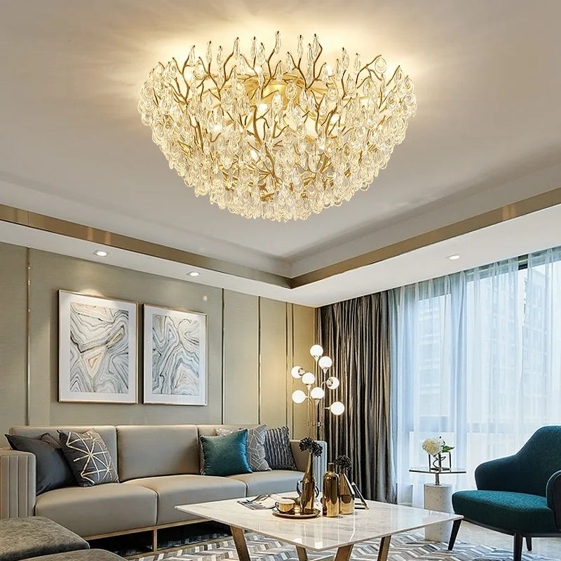 Modern Chandeliers Indoor Lighting Decoration Luxury Crystal LED