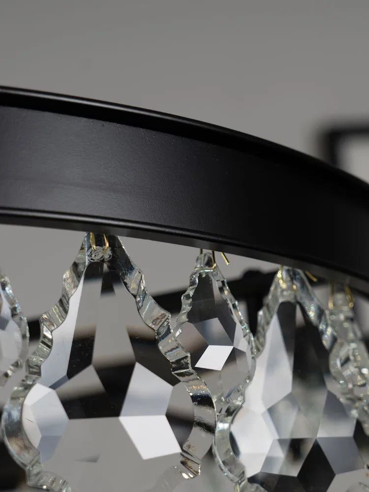 Retro maple leaf crystal lamp fashion post modern chandelier Nordic