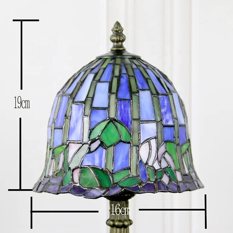 Stained Glass Bedside Lamps Fabulous 8" Water Lily Style