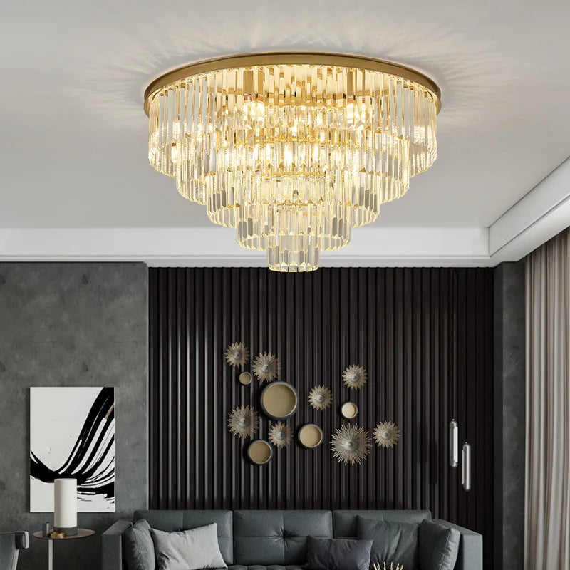 LED Luxury Modern Crystal Ceiling Light Crystal Lights Ceiling