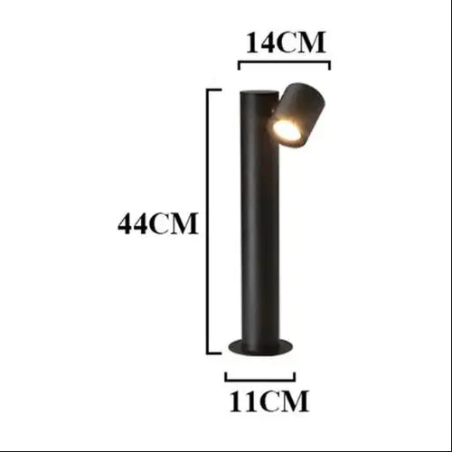 4PCS 9W 18W COB Waterproof LED Garden Lawn Lamp Modern Aluminum Pillar