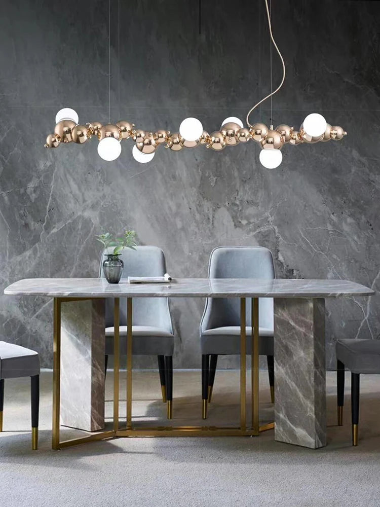 Nordic restaurant chandelier light luxury art living room creative