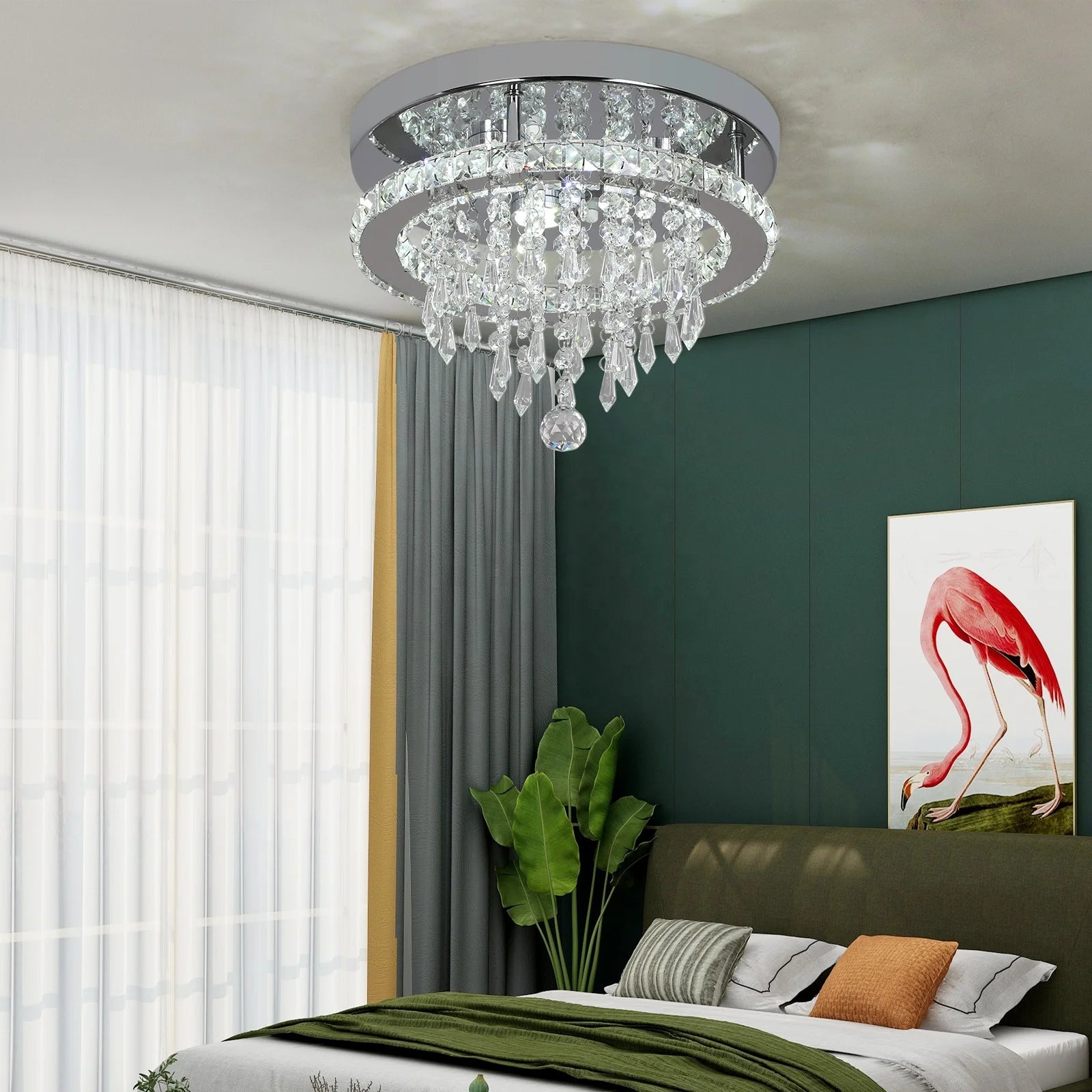 Bedroom Living room Led Chandelier Ring Lamp Circle Ceiling Lights