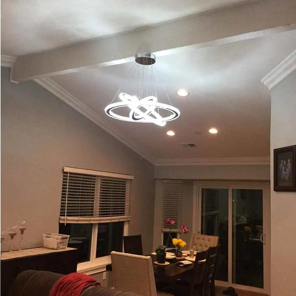 Crystal Modern LED Ceiling Fixtures Dining Room Pendant Lights