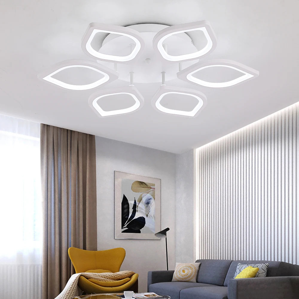 Modern Acrylic LED Ceiling Lights With Remote Control for Living Room
