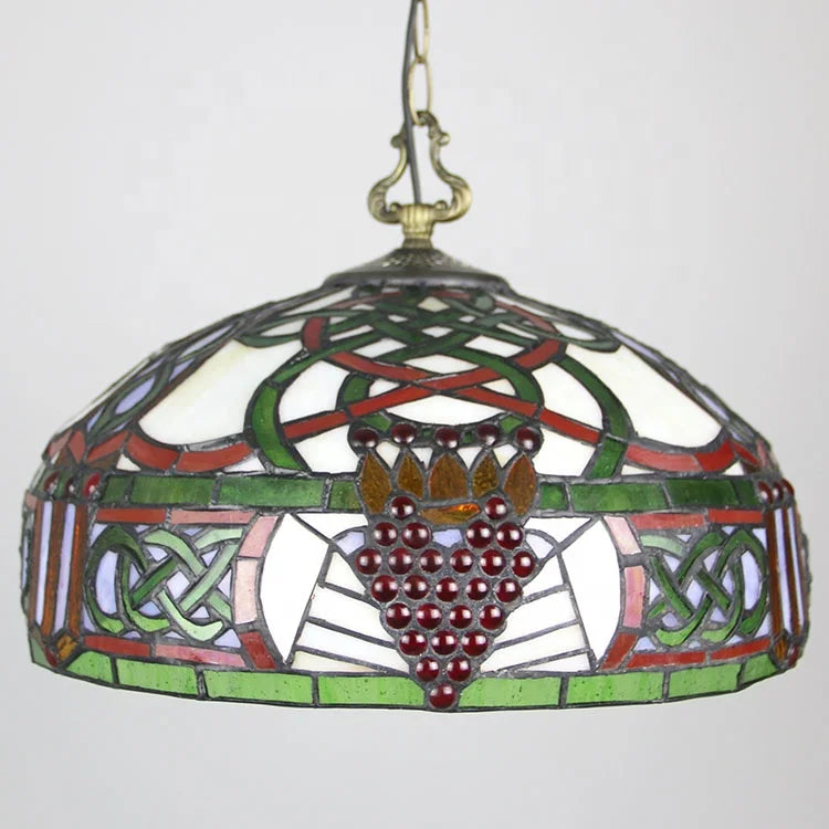 Tiffany-Style 2 Light Victorian Ceiling Pendant Fixture