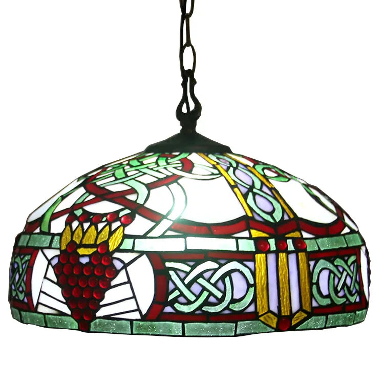 Tiffany-Style 2 Light Victorian Ceiling Pendant Fixture