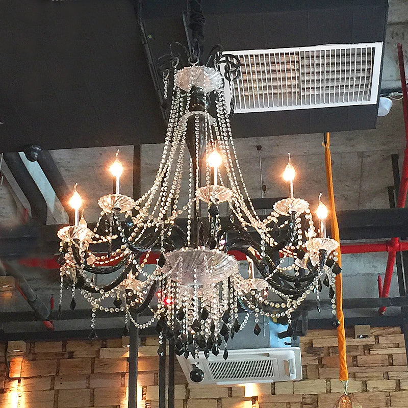 Hanging Light For Dining Room Vintage French Glass Crystal Chandelier