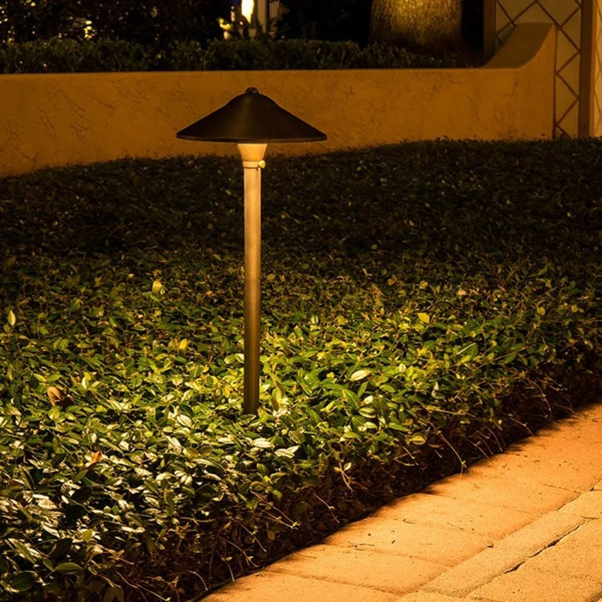 12pcs 12V Aluminum Landscape Path Light LED Garden Yard Lawn Lamp