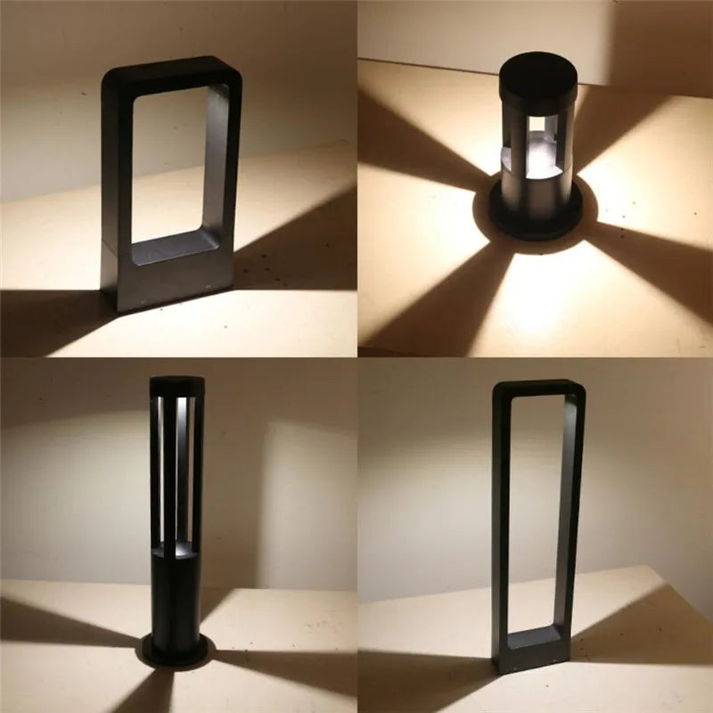 10W Black shell Outdoor Waterproof LED Light for Lawn Decoration Yard