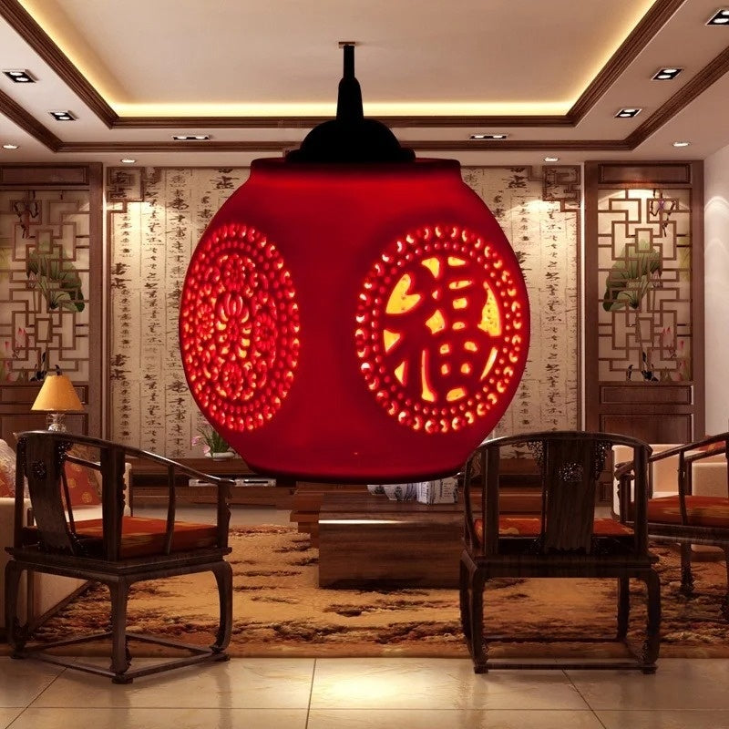 Red Pendant Lamp For Kitchen Dining Room Living Room
