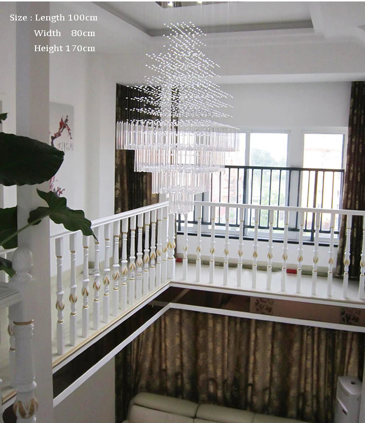 Large Foyer Crystal Chandelier for living room lobby hallway Home