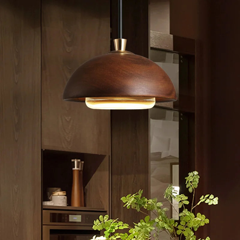 Modern Pendant Lights LED Wood Pendant Lamps For Living Room Bedroom