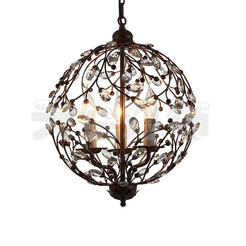 American Creative crystal Pendant Lights Nordic globe art crystal lamp