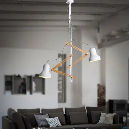 2 Heads LED Pendant Lights White Fashion Iron Modern Pendant Lamp